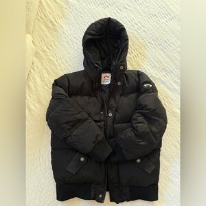Appaman Kids' Black Hooded Puffer Coat